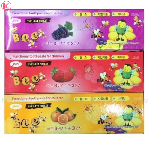 Kem Đánh Răng Trẻ Em Bee Hàn Quốc An Toàn Cho Bé 2Y+